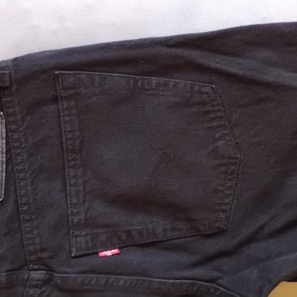Levi's 512 Slim Fit Taper Jeans Black Denim 30x30 - Picture 6 of 13